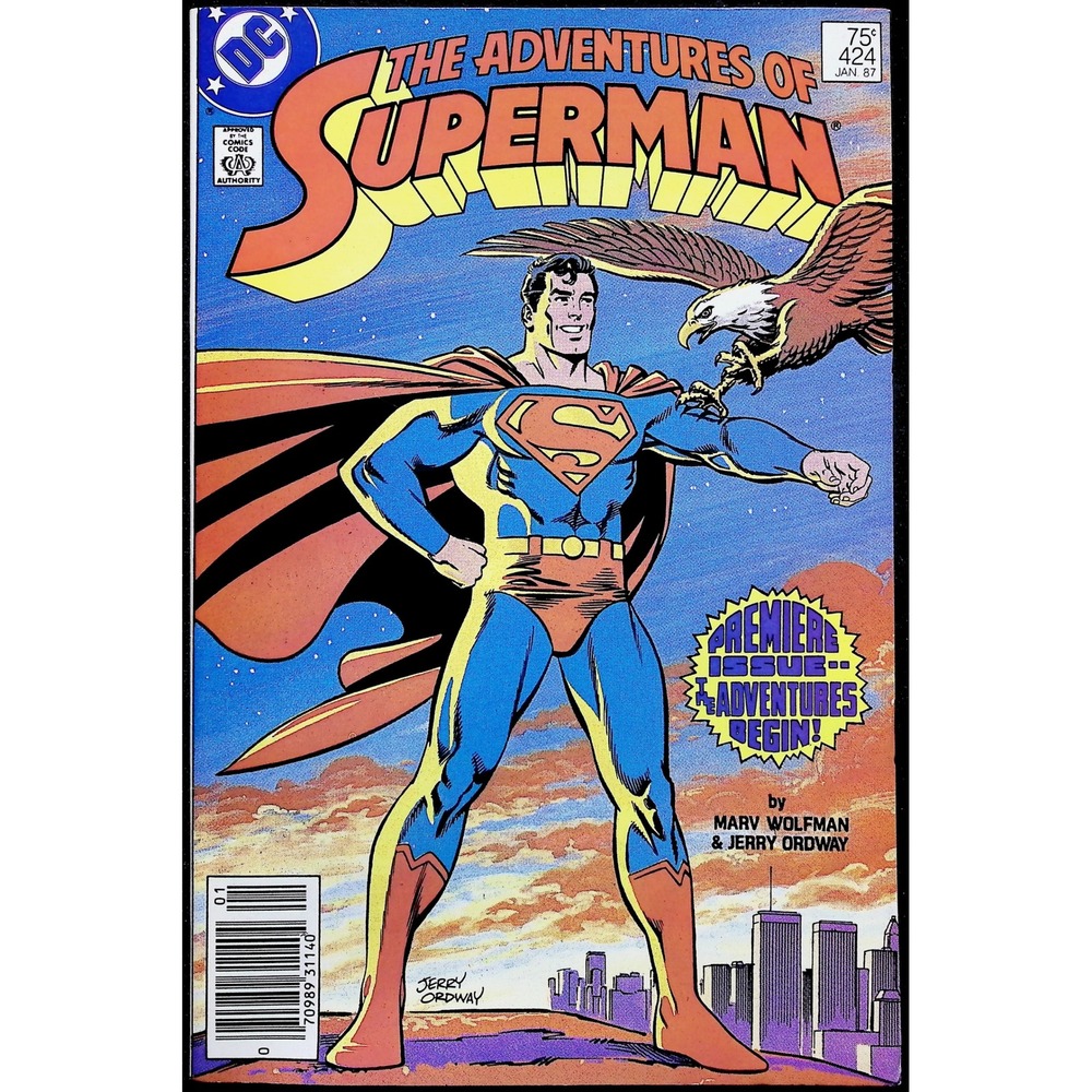 Adventures of Superman #424‎ Newsstand 1987 1st Cat Grant Premiere Issue NM